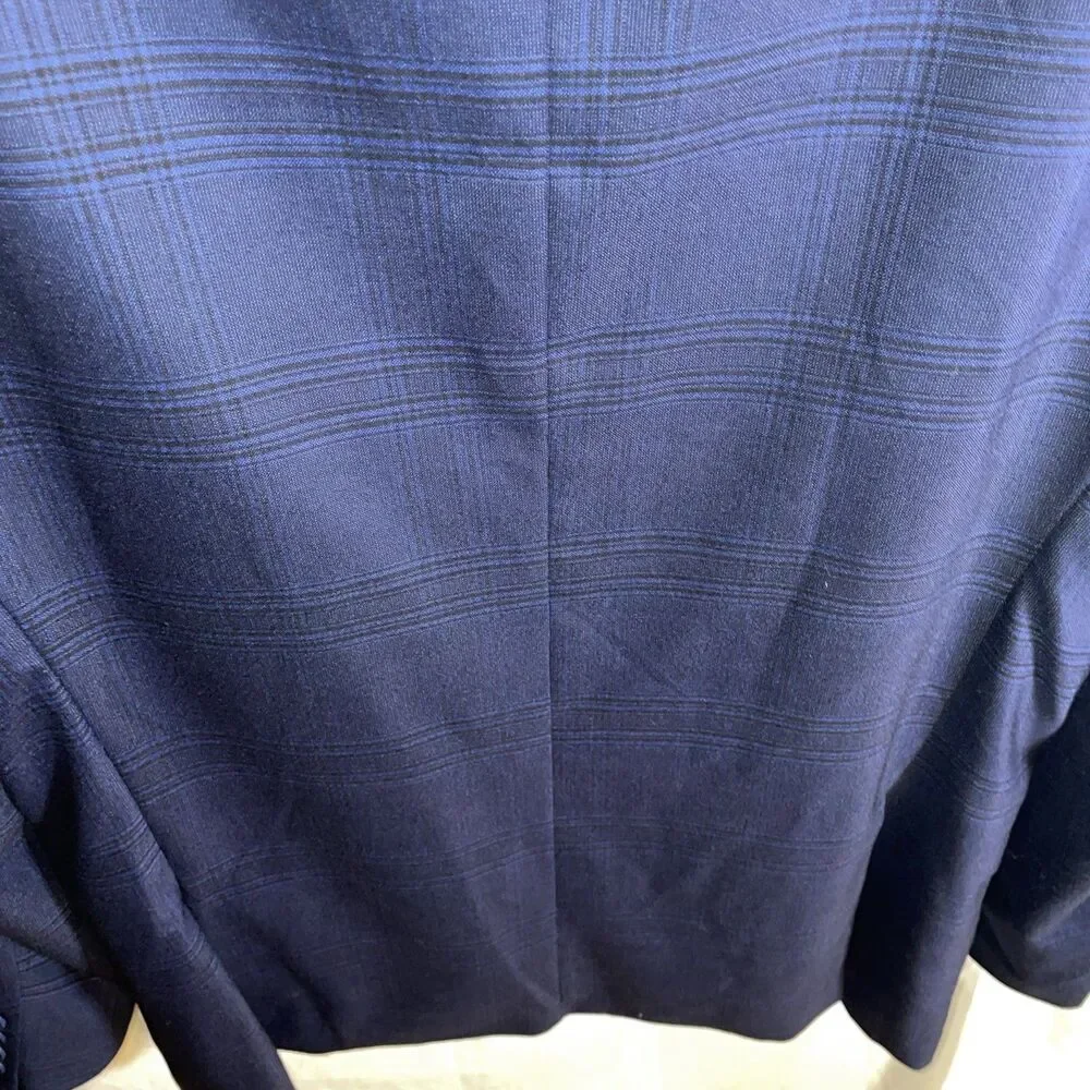 Alberto Cardinali Men’s 2 Piece Suit Size 40L Navy Blue Business Formal City